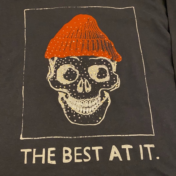 NWT Zara Kids Best At It Stud Skull Long Sleeve T - Picture 4 of 4